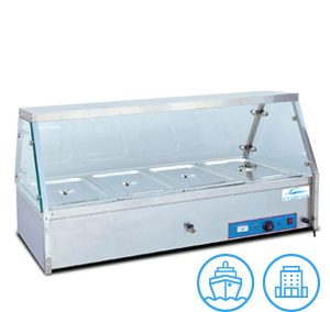 Innotrics Bain Marie 4 Pans With Glass Display 220V