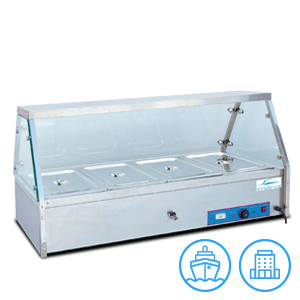 Innotrics Bain Marie 4 Pans With Glass Display 220V